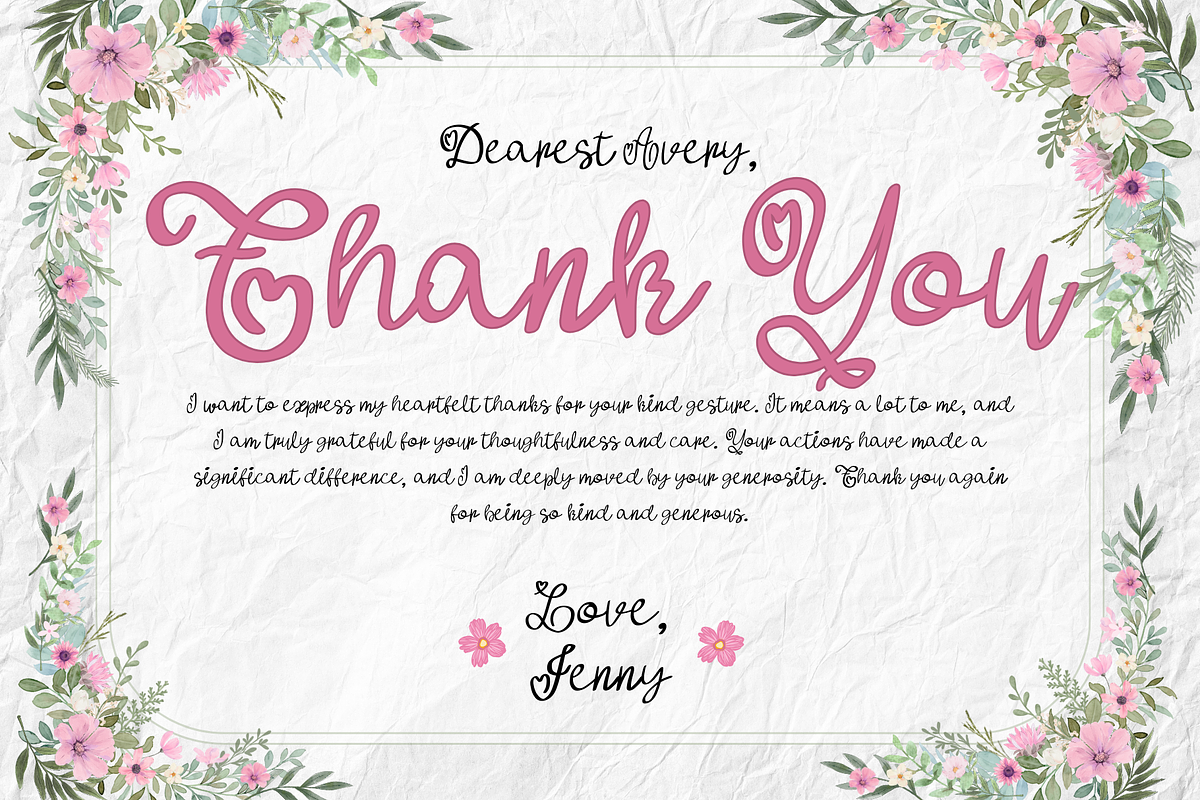 Cherry Darling is Script Font, a Handwritten Font by Brown Cupple (Photo 6 of 7)