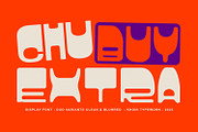Chubuy Extra - Display Font, a Sans Serif Font by Khoir (Thumbnail 1 of 12)