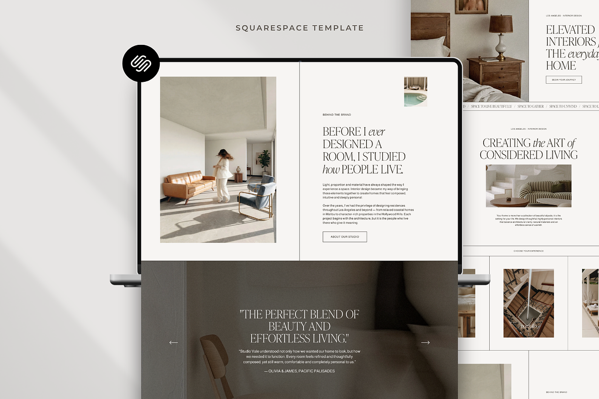 Interior Designer Website Template, a Squarespace Template by Candor Templates (Photo 5 of 21)