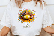 Whimsical sunflower Clipart, an Illustration by Designworld (Thumbnail 6 of 8)