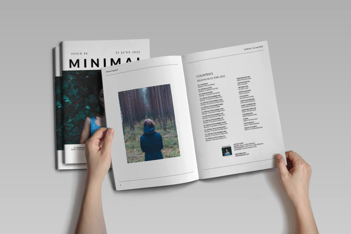 Minimal Magazine, a Magazine Template by Firtana (Photo 2 of 13)