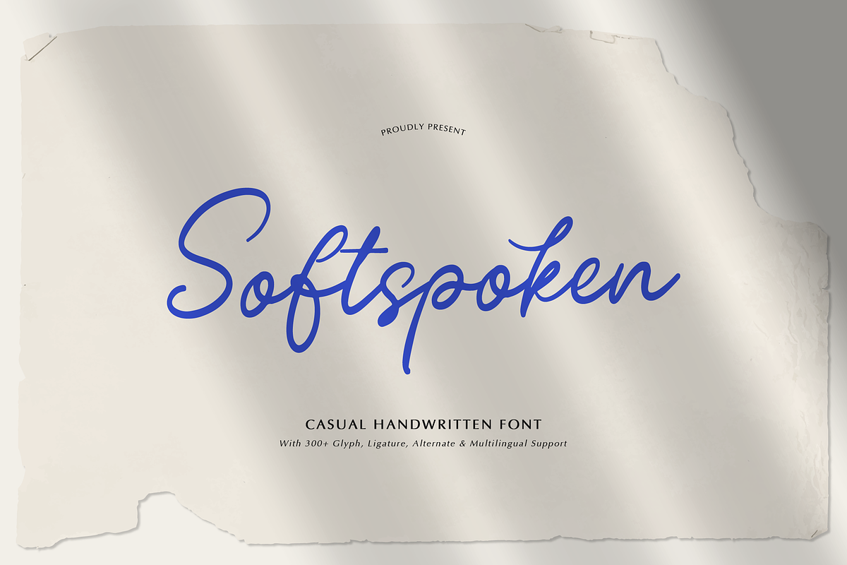 Softspoken | Casual Handwritten Font, a Script Font by gracetype_studio (Photo 1 of 12)