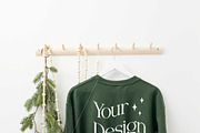 Forest Gildan 18000 Xmas Mockups x3, a Shirt Mockup by Uncommon Mockups (Thumbnail 4 of 7)