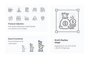 Animated Las Vegas Icons, an Outline Icon by Prosymbols (Thumbnail 2 of 6)