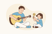 Fatherhood Moments Illustration, an Object Graphic by Jump Studio (Thumbnail 10 of 12)