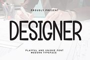 Designer | Script Font, a Script Font by Scratchones (Thumbnail 1 of 8)
