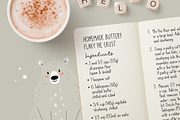 Friendly bear | Font duo, a Script Font by AngelinaKovel (Thumbnail 11 of 15)