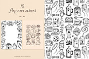 Coffee And Bakery Only Whimsical Set, a Food Illustration by ViktoriyaD (Thumbnail 12 of 14)