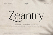 Zeantry a Modern & Elegant Serif, a Serif Font by Lettertype Studio (Thumbnail 1 of 12)