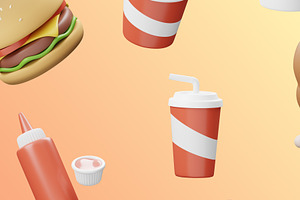 Fast Foods 3D Icon