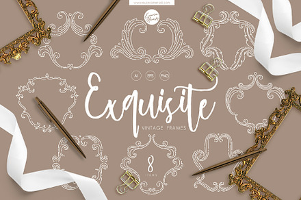Exquisite Vintage Frame, a Decorative Illustration by Euonia Meraki