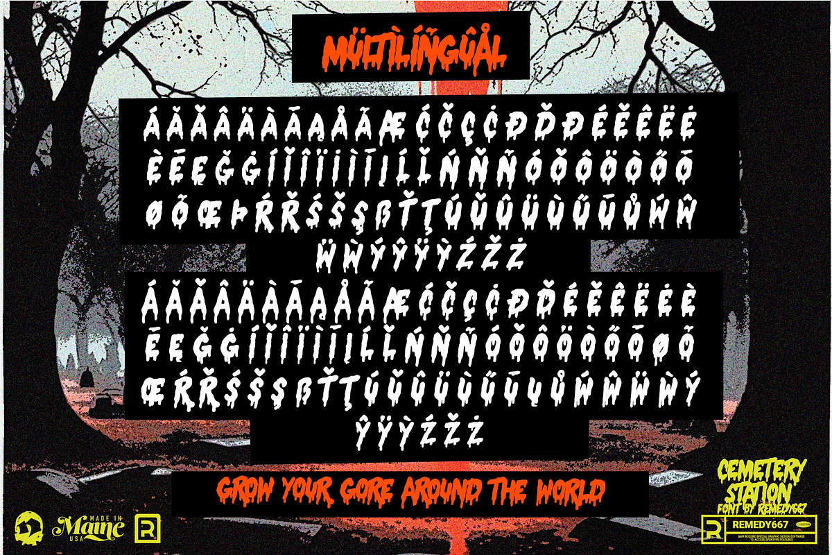 Cemetery Station, a Font by Remedy667 (Photo 9 of 9)