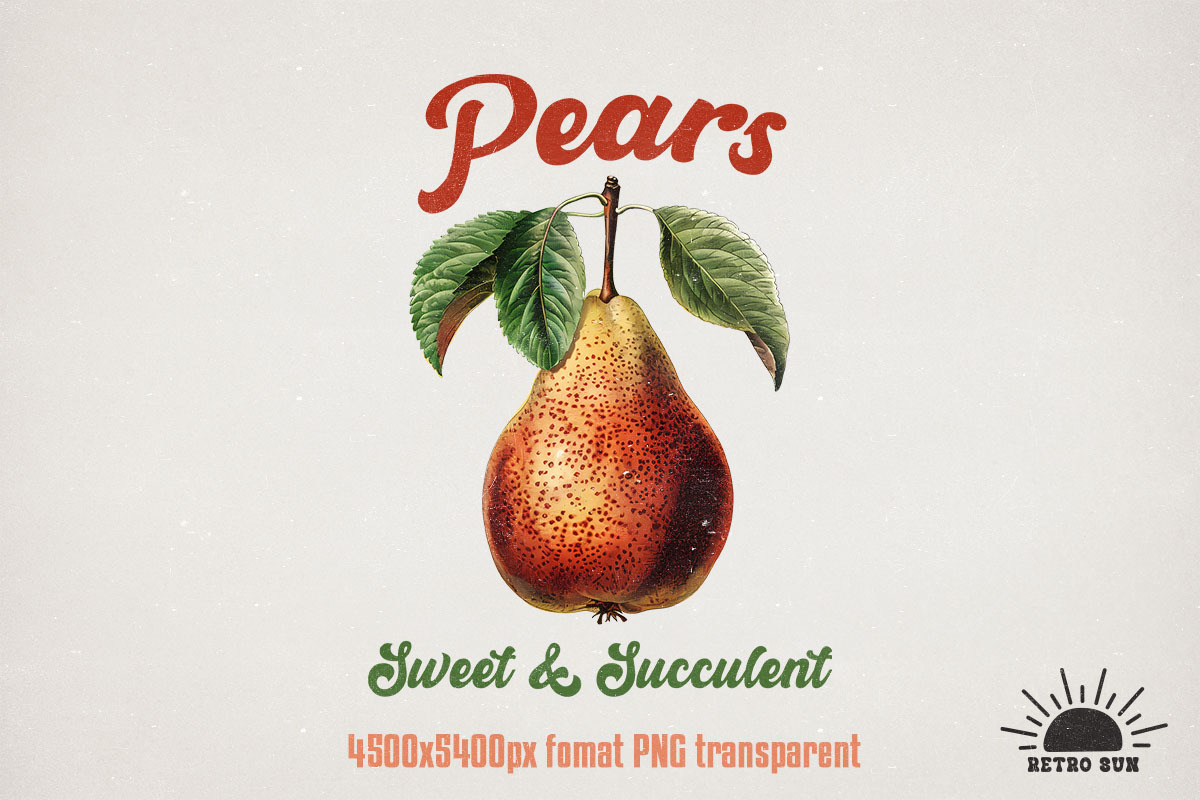 Vintage Fruits Sublimation Bundle, an Object Graphic by GlitterCraft (Photo 8 of 21)