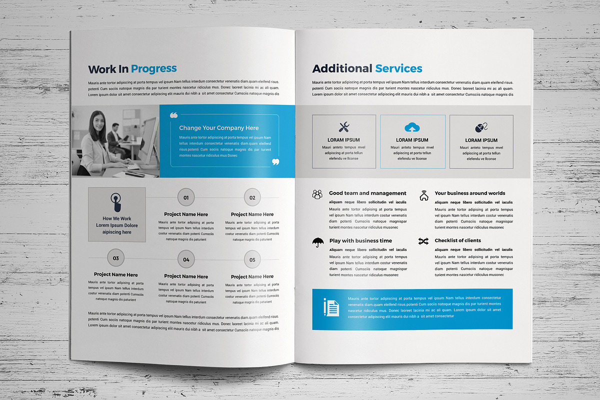 Company Profile Template V8, a Brochure Template by JanySultana (Photo 6 of 14)