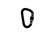 Climbing Carabiner Safety Silhouette, an Illustration by hafijul (Thumbnail 14 of 14)