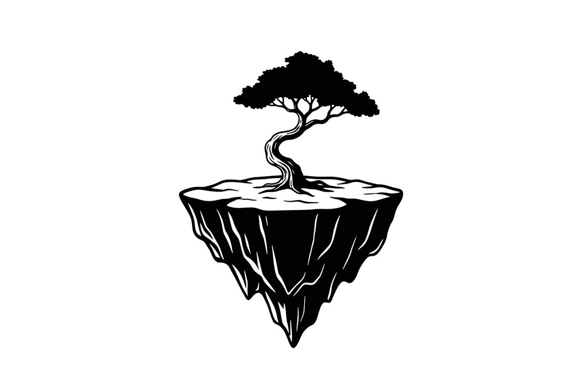 50 Floating Island Bonsai Vector Bun, an Illustration by Designs_River (Photo 44 of 51)
