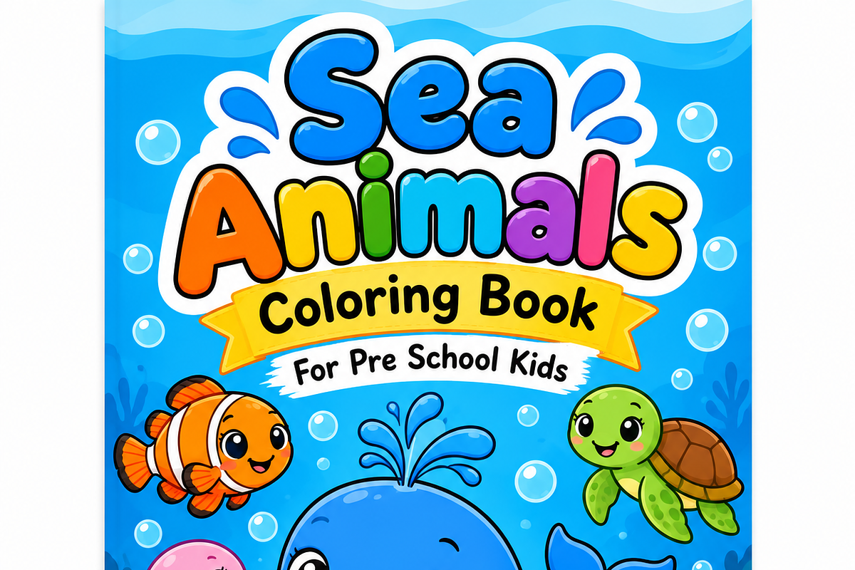 Animal Coloring Book for Kids, an Education Illustration by Mohammad Sarfaraz (Photo 1 of 13)