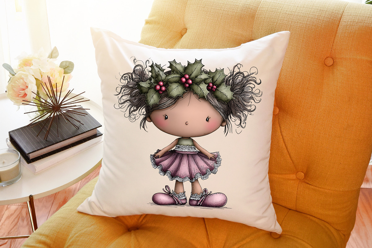 Watercolor Holiday Ballerina Clipart, an Illustration by Sublimation Artist (Photo 6 of 6)