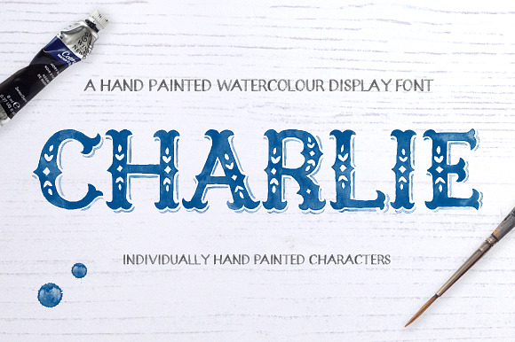 Charlie Watercolour Display Font preview 7