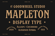 Mappleton, a Font by Goodwheel Studio (Thumbnail 1 of 8)