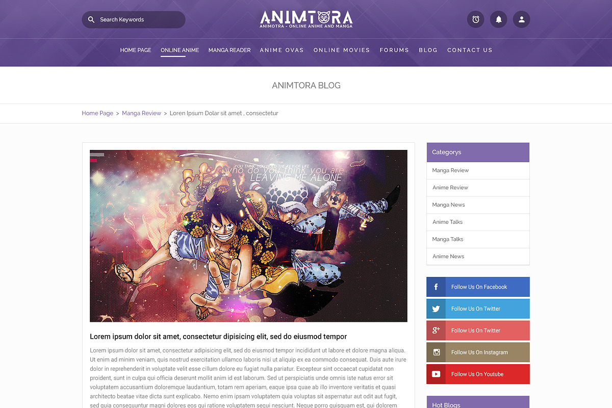 Animotra - Online Anime HTML+PSD, a Templates & Theme by Phenix Themes (Photo 6 of 15)