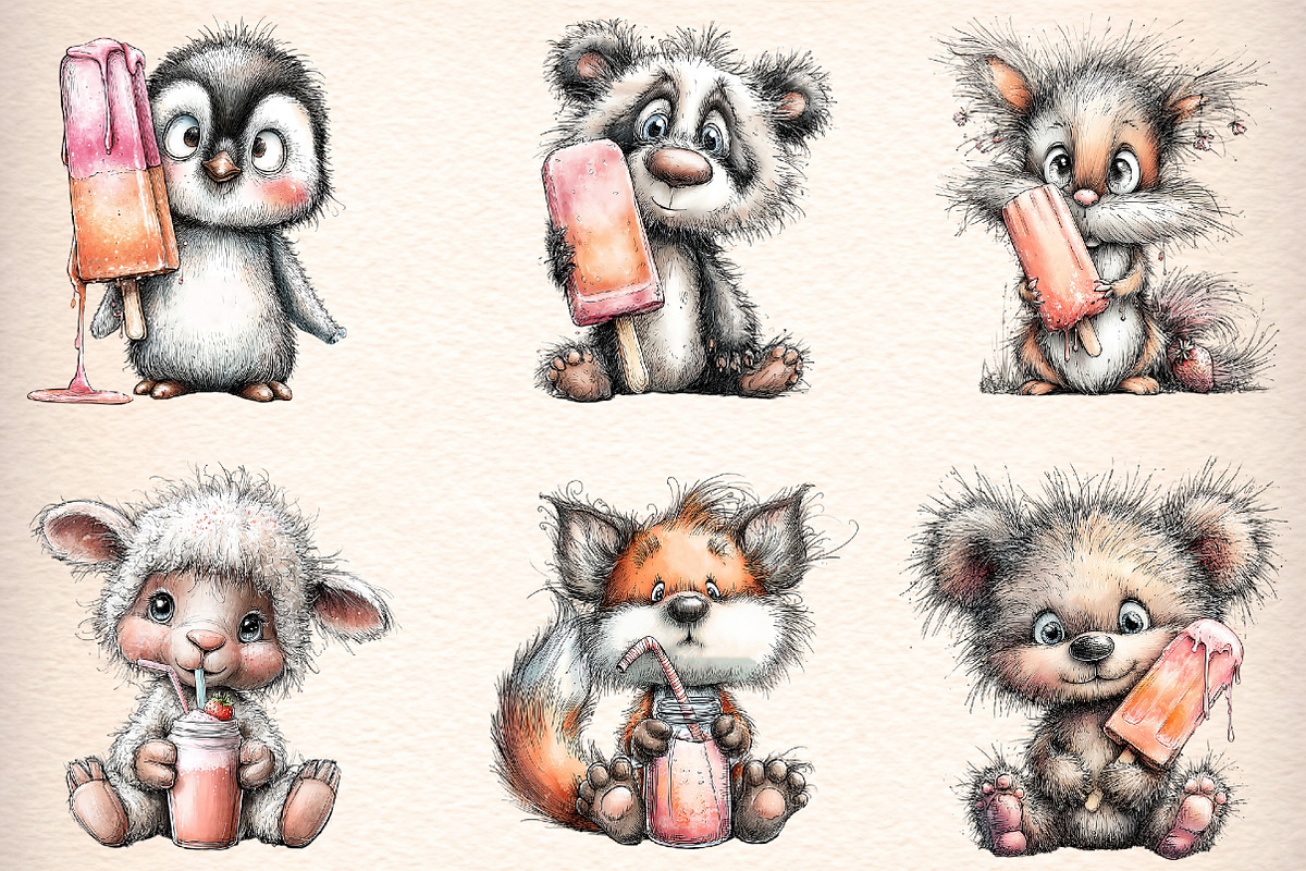 summer animals clipart, an Illustration by GatewayDesign (Photo 2 of 6)