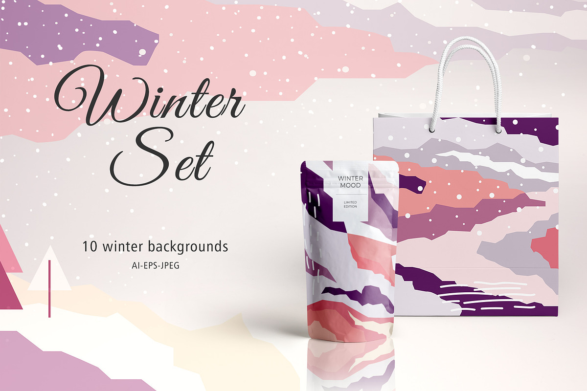 Winter Set, a Pattern Graphic by ItsDianaDesign (Photo 1 of 4)