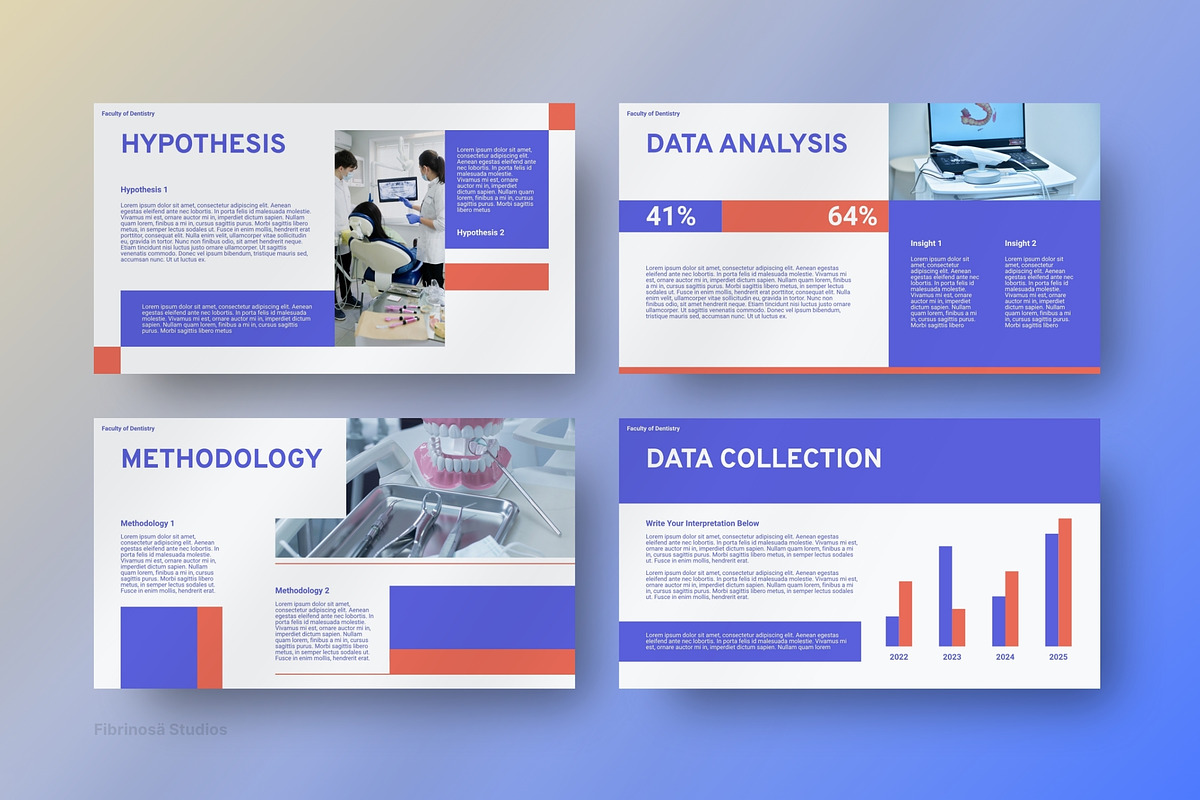 Dentistry Thesis Defense PowerPoint, a Presentation Template by FIBRINOSÄ (Photo 6 of 6)