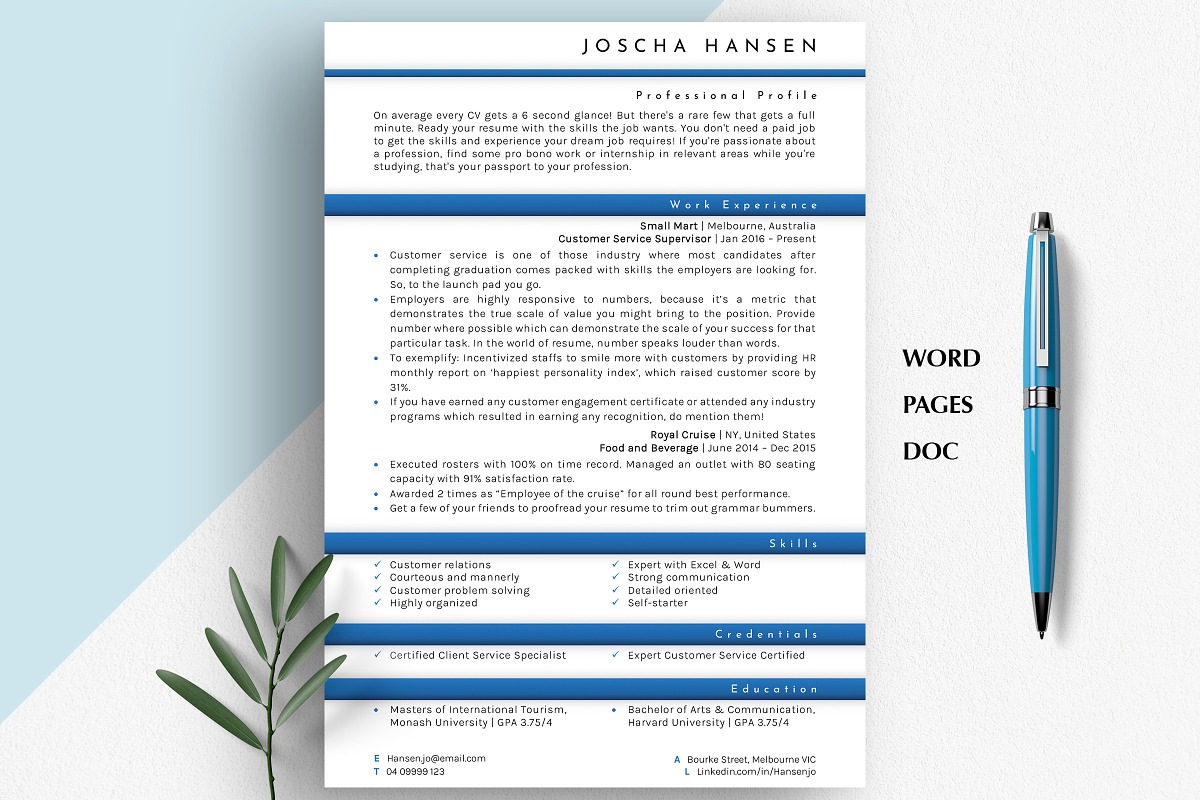 Call Center Resume Templates, a Resume Template by Career Canvas (Photo 1 of 11)