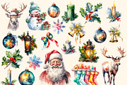 Jingle bells , Christmas  clipart., a Decorative Illustration by Hello My Print (Thumbnail 6 of 9)