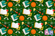 School Pattern Background, a Pattern Graphic by MISS CHATZ (Thumbnail 1 of 3)