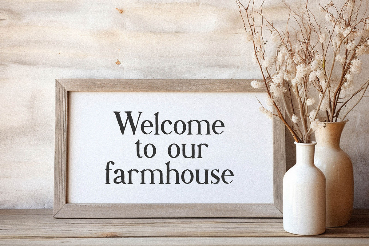 Farmhouse - Traditional Font, a Serif Font by BarcelonaShop (Photo 2 of 12)