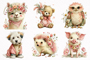 Summer Watercolor Clipart PNG, an Illustration by DreamArtGraphic (Thumbnail 4 of 8)