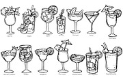 Alcoholic Cocktails doodle set, a Graphic by made by Tanya (Thumbnail 2 of 2)