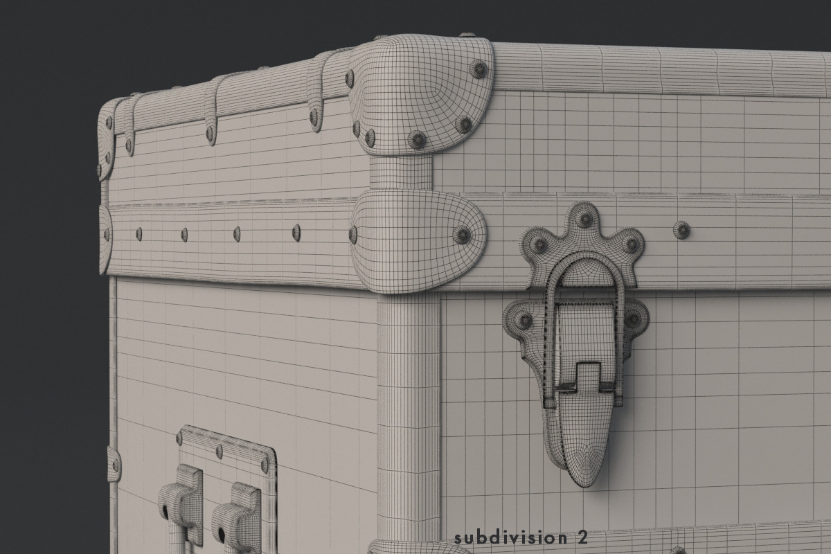 Louis Vuitton Trunk, a Furniture 3D Model by Dmitriy Kalko (Photo 16 of 18)