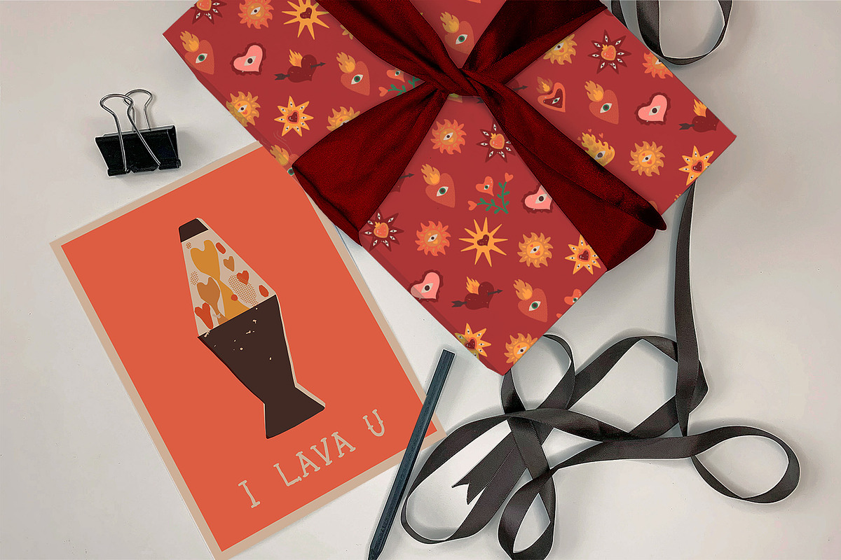 Retro Valentine clipart and graphics, a Decorative Illustration by Paper Cherry (Photo 12 of 23)