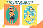 Procreate Vintage Retro Brushes, a Brush Add-On by Cozy Brushery (Thumbnail 6 of 10)
