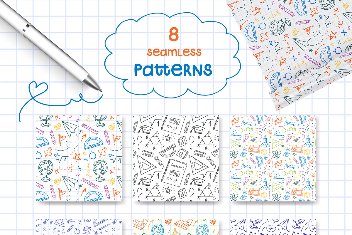 Back to School doodles, an Education Illustration by Irina Avdeeva (Photo 5 of 8)