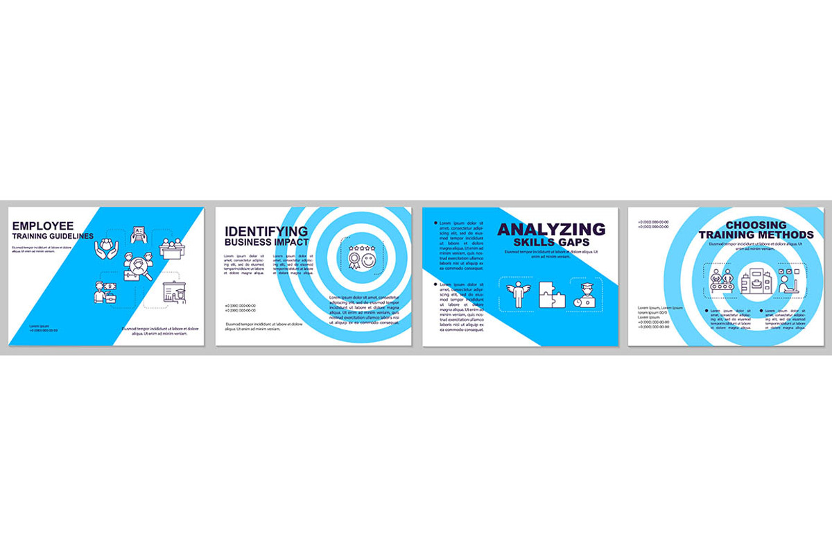 Employee training guidelines, a Brochure Template by IMG Visuals