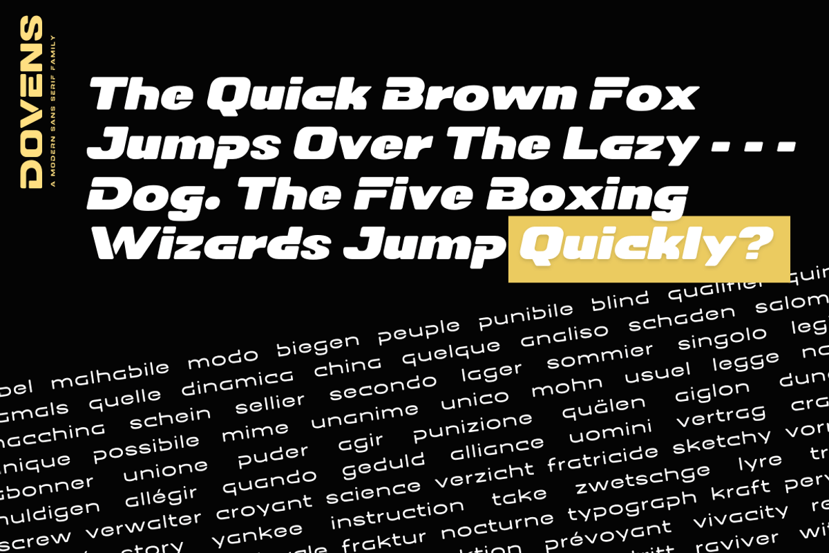 Dovens, a Sans Serif Font by twinstd (Photo 5 of 14)