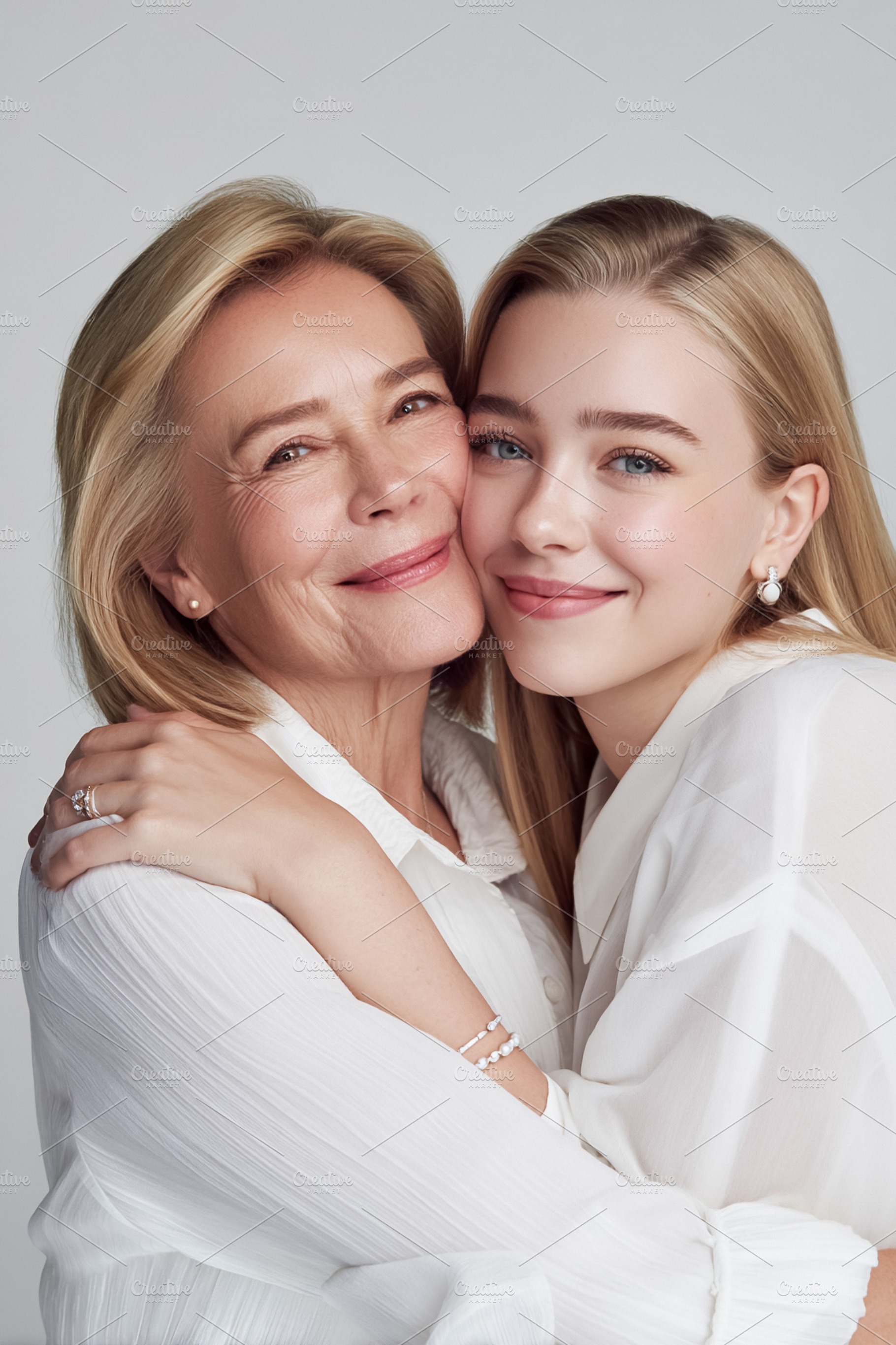 Mother and daughter embracing, sharing love and affection, celeb, a Photo by Studio ANNA