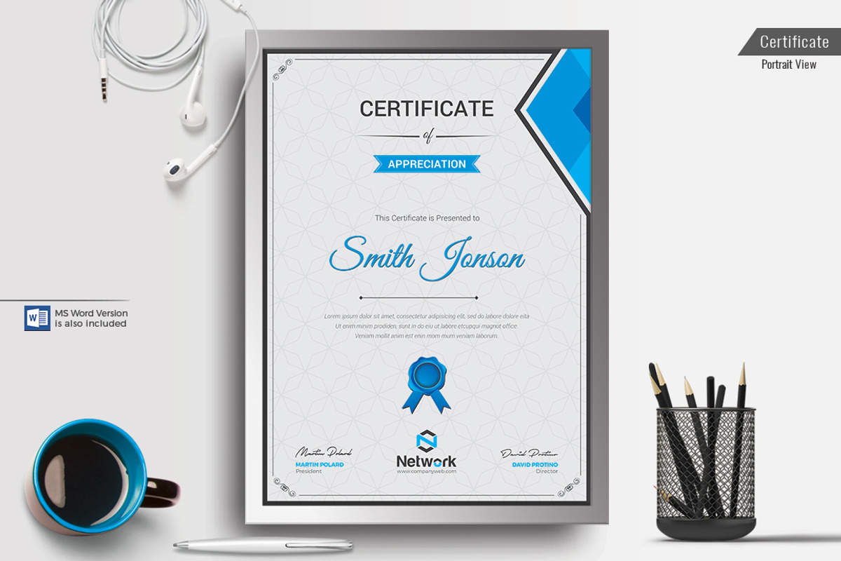 Certificate, a Stationery Template by ThemeDevisers (Photo 5 of 6)