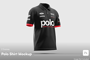 Polo Shirt Mockup - Front & Back, a Shirt Mockup by graphicsauce (Thumbnail 1 of 4)