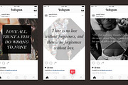 30 Love Quote Instagram Pack, a Social Media Template by Uno Bello Design Studio (Thumbnail 5 of 6)