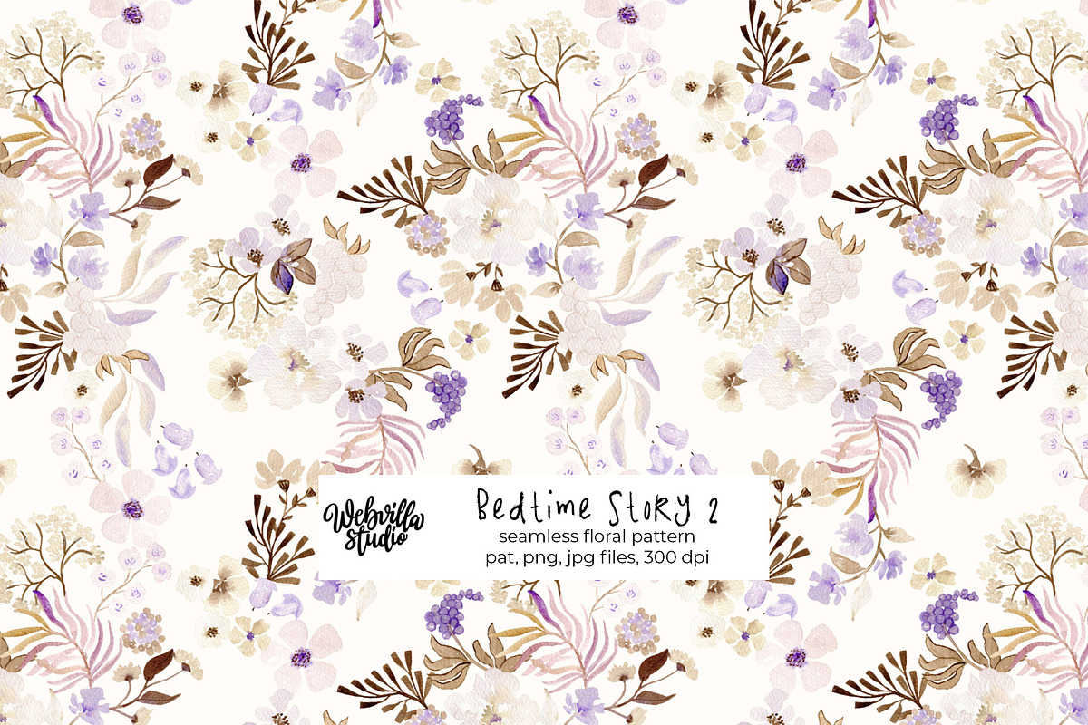 Bedtime Story 2 Pattern, a Pattern Graphic by Webvilla Studio (Photo 1 of 7)