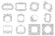 Floral + Frame, a Decorative Illustration by EightHourDay (Thumbnail 4 of 4)