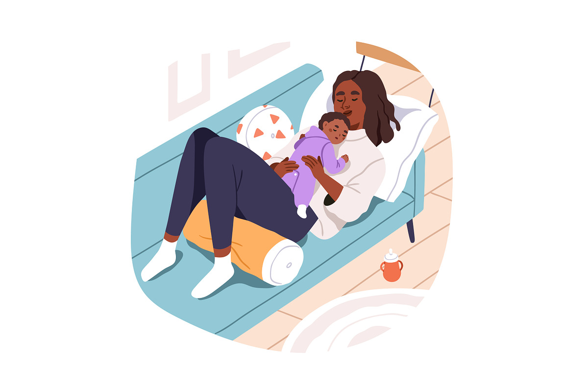 Lifestyle of happy black people set, a Person Illustration by Good Studio (Photo 6 of 9)