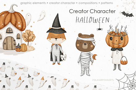 Creator Character Halloween, an Animal Illustration by polikarpovaart