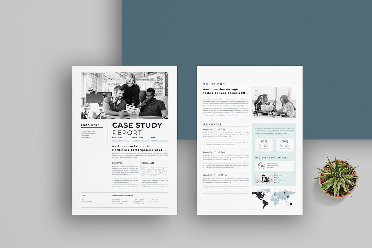 Case Study Report | Word & Indesign, a Flyer Template by obayes