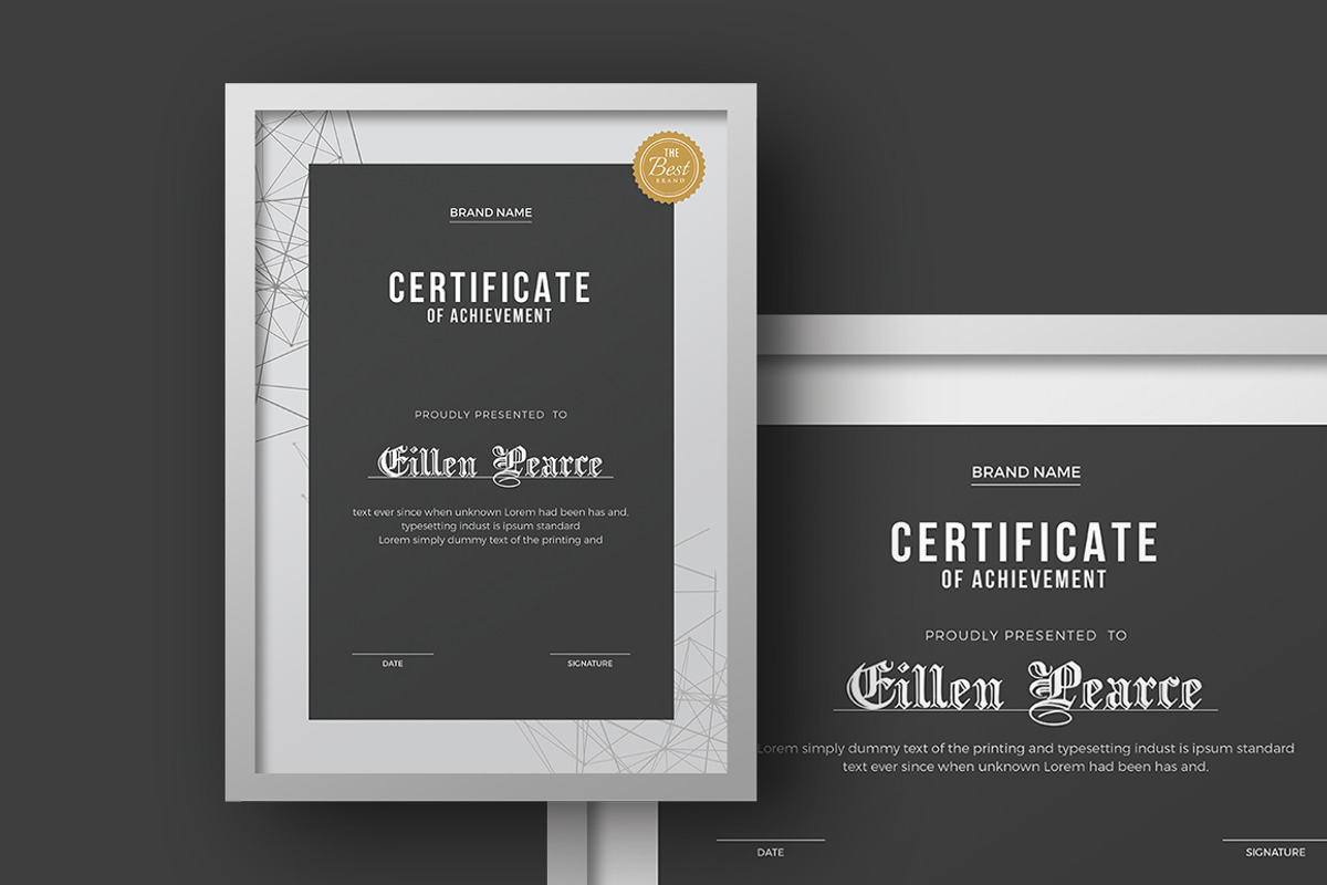 Certificate, a Stationery Template by Creatune (Photo 3 of 7)